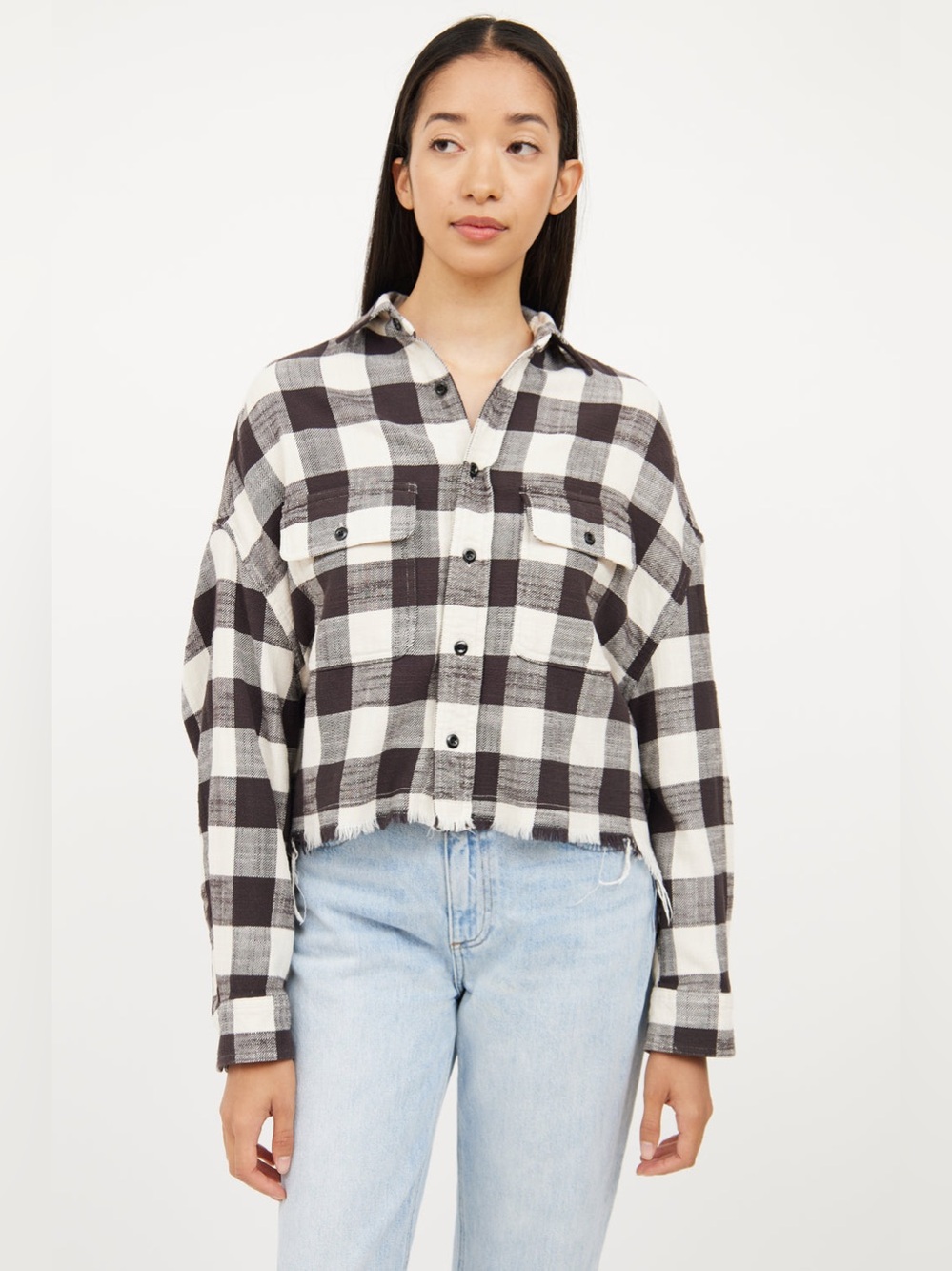 R13 Cropped Work Shirt xs PTP 24”